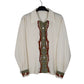 Womens White Burberry Vintage 90s Long Sleeve Shirt