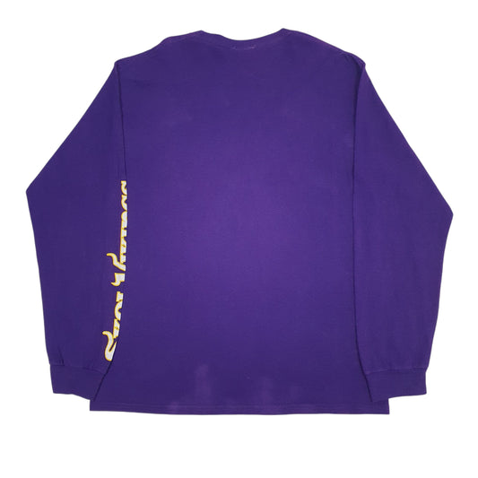 Mens Purple Majestic NFL Minnesota Vikings  T Shirt