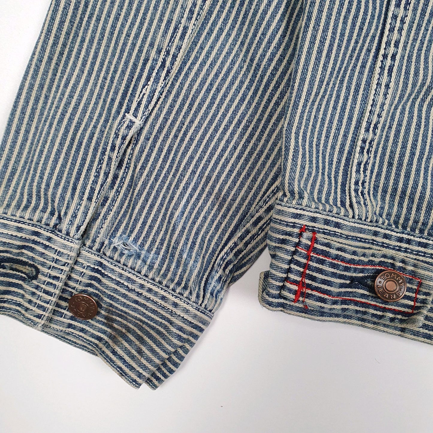 Womens Blue Tommy Hilfiger Vintage 00s Chore Hickory  Coat