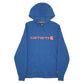 Mens Blue Carhartt Spellout Relaxed Fit Hoodie Jumper