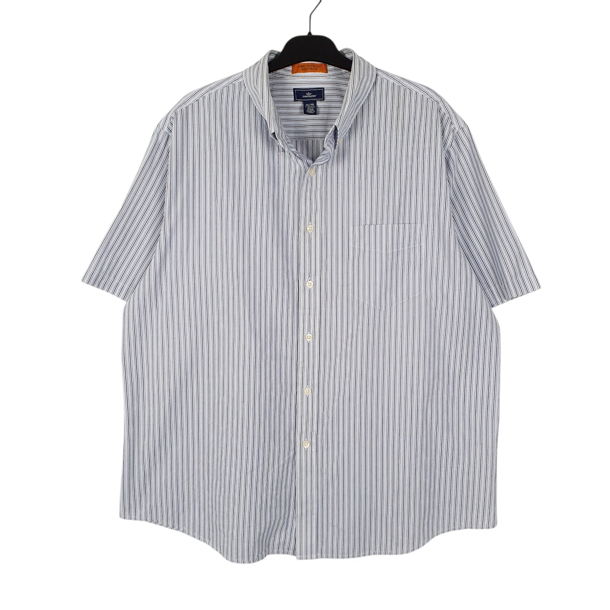Mens Blue Dockers  Short Sleeve Shirt