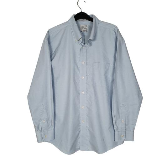 Mens Blue L.L.Bean  Long Sleeve Shirt