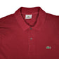 Mens Red Lacoste   Polo Shirt