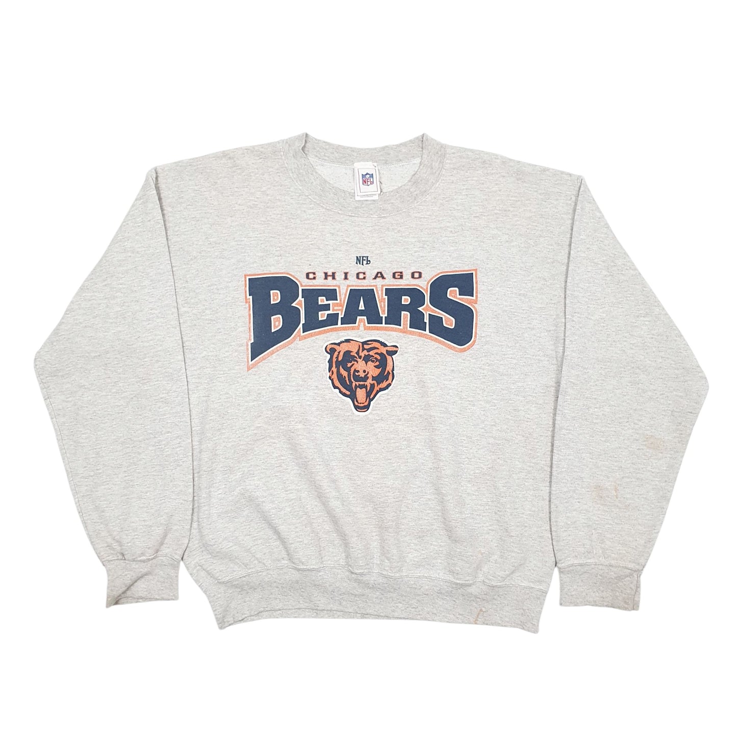 Mens Grey NFL Vintage Chicago Bears Crewneck Jumper