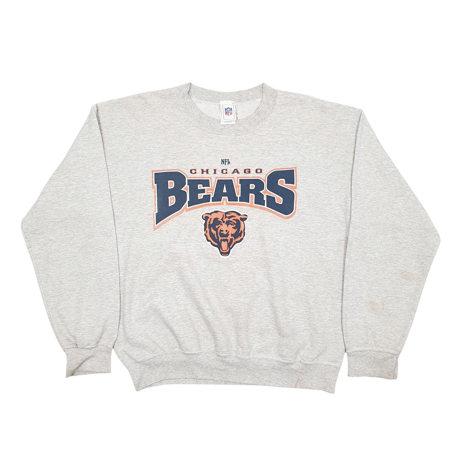 Mens Grey NFL Vintage Chicago Bears Crewneck Jumper