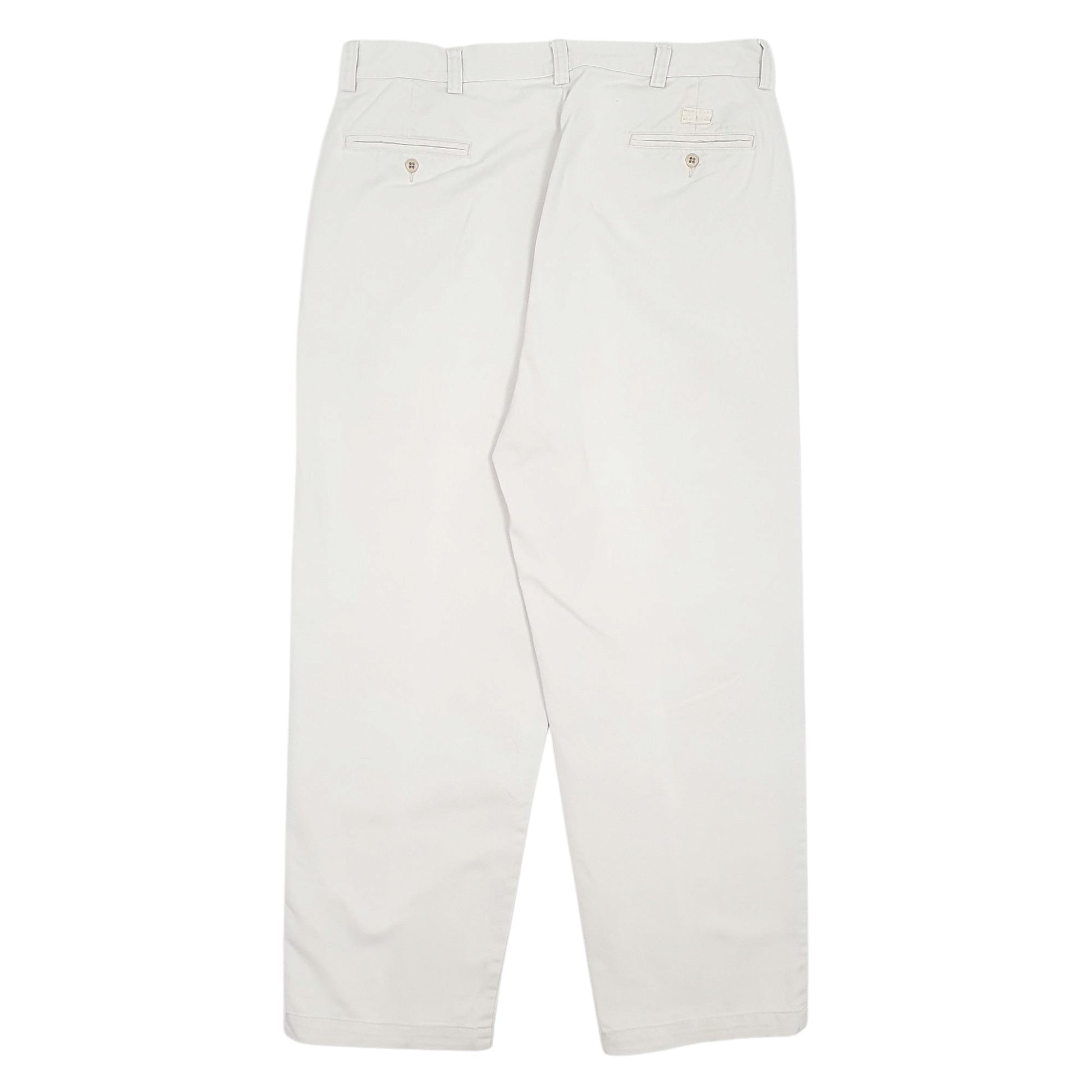 Mens Cream Polo Ralph Lauren Philip Pant Vintage 90s  Trousers