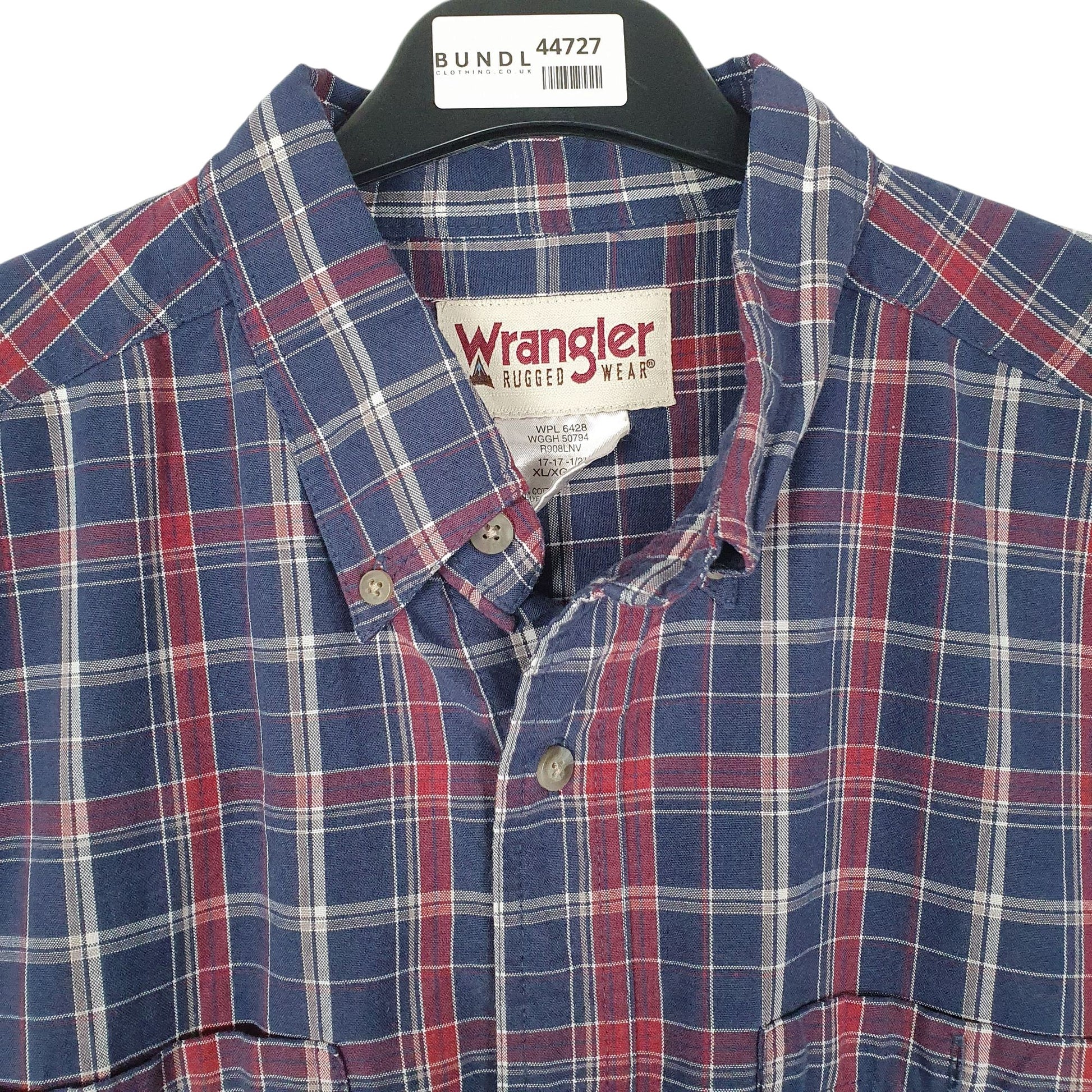 Mens Blue Wrangler Rugged Wear  Shirt