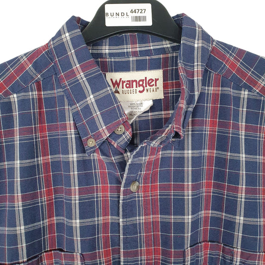 Mens Blue Wrangler Rugged Wear  Shirt