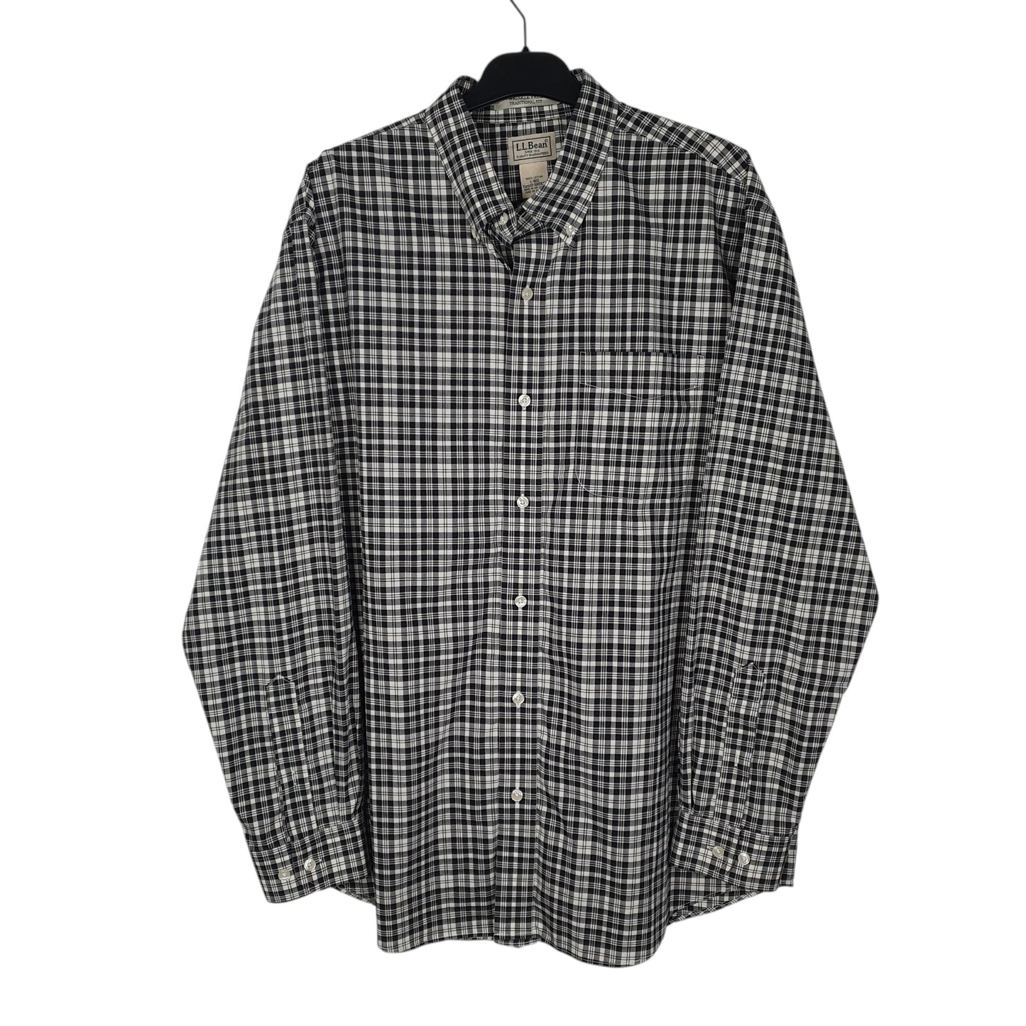 Mens Black L.L.Bean  Long Sleeve Shirt