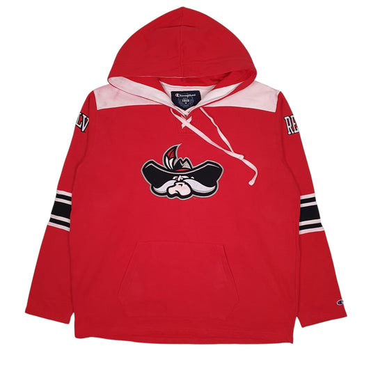 Mens Red Champion Las Vegas Nevada University Hoodie Jumper