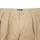 Mens Beige Polo Ralph Lauren Double Pleated Vintage 90s Quarter Zip Trousers