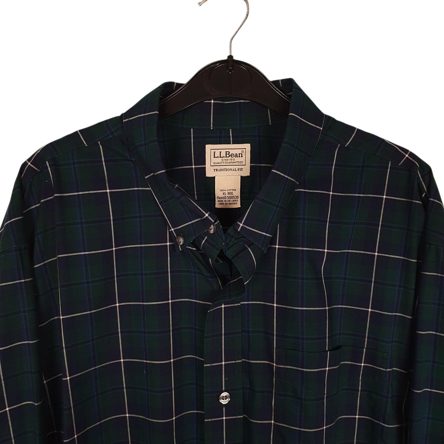 Mens Green L.L.Bean   Shirt
