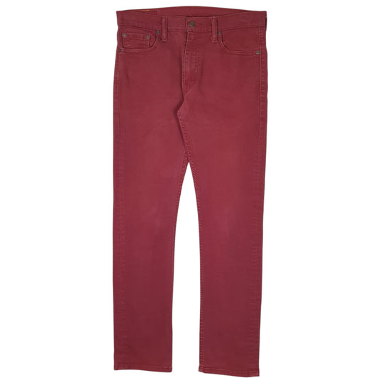 Mens Red Levis  513 JeansW31 L32