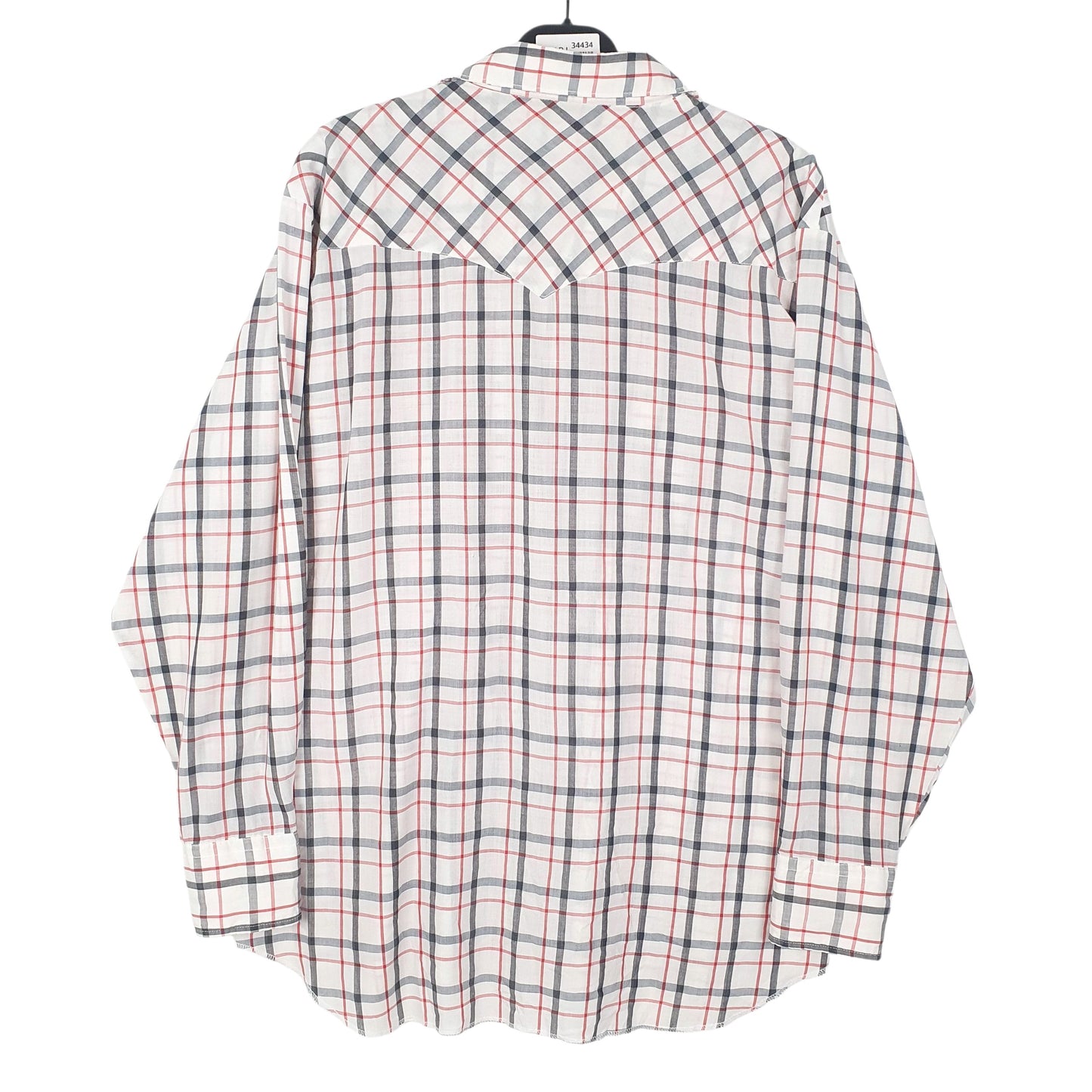 Mens White Wrangler Vintage Western Pearl Snap  Shirt