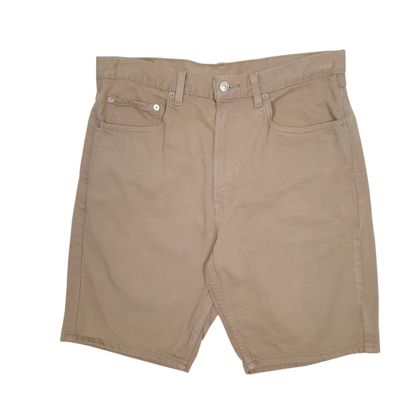 Mens Beige Levis 505 Vintage 00s Chino Shorts