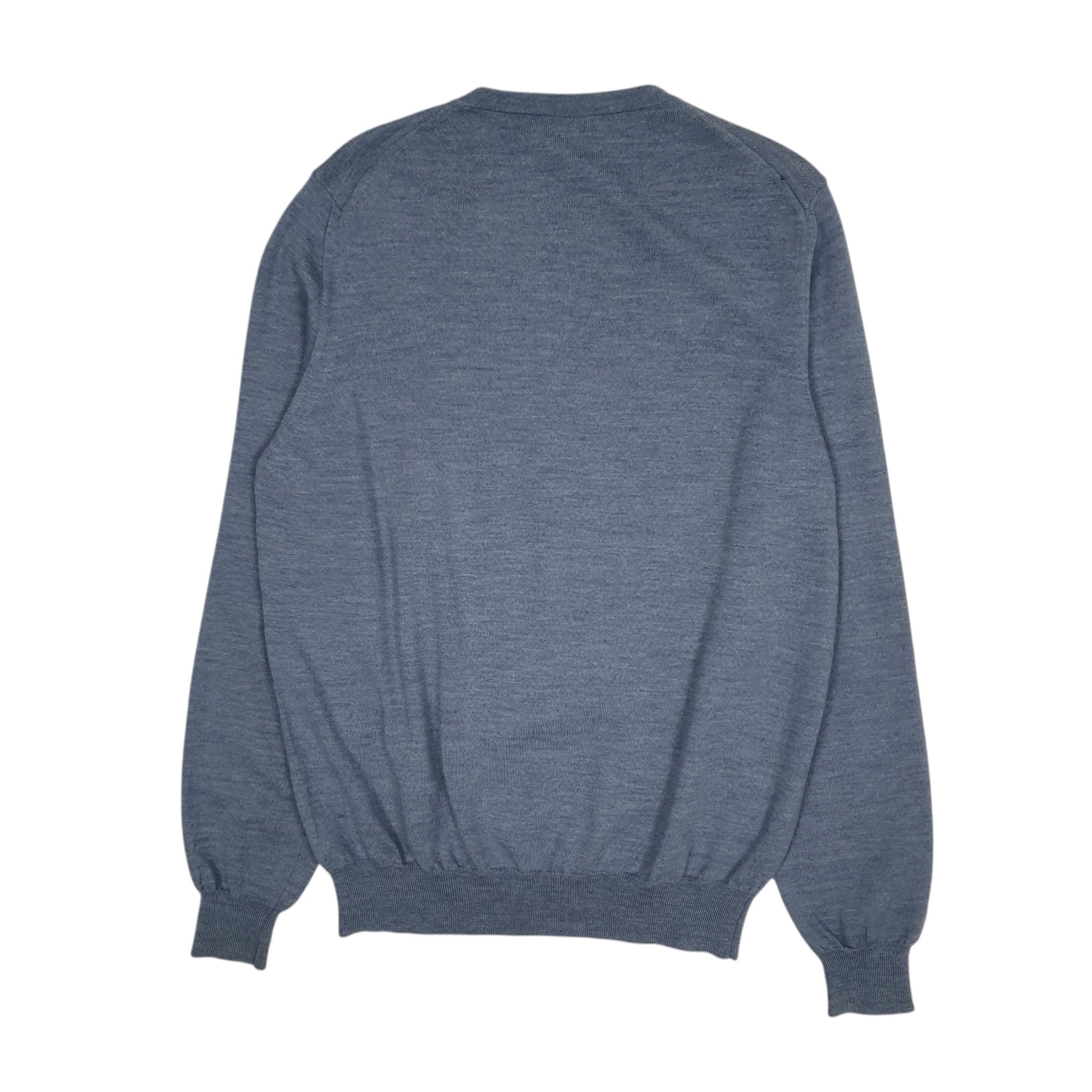Mens Blue Burberry  Crewneck Jumper