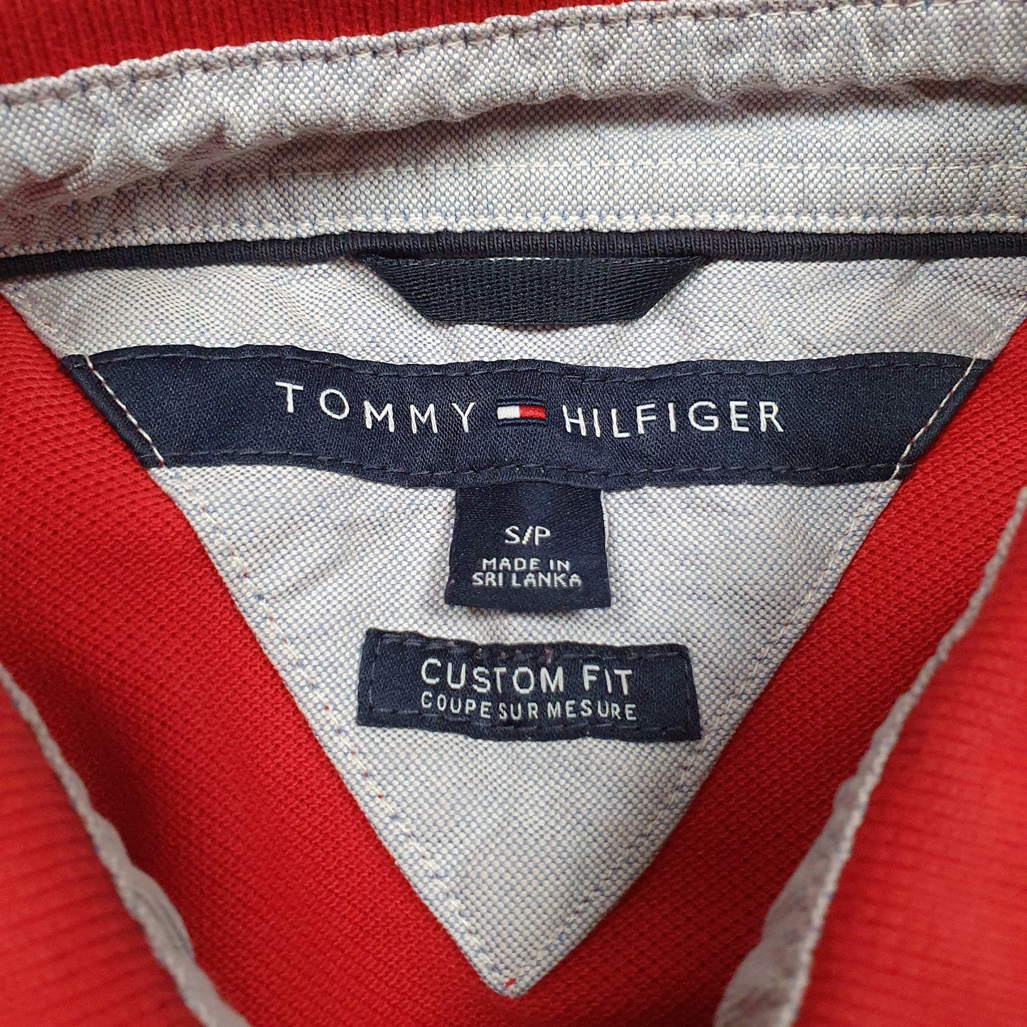 Mens Red Tommy Hilfiger   Polo Shirt
