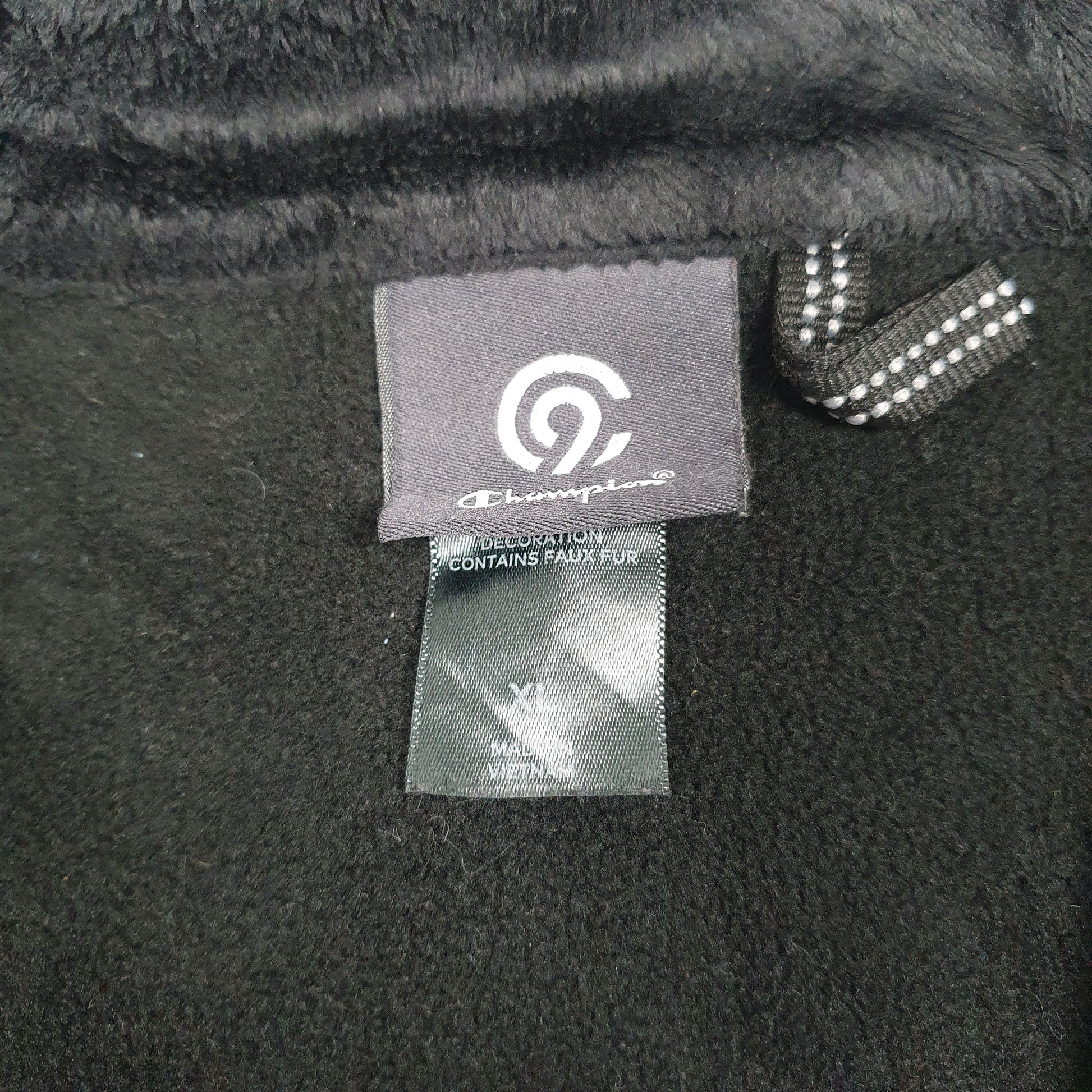 Womens Black Champion C9 Full Zip Jumper