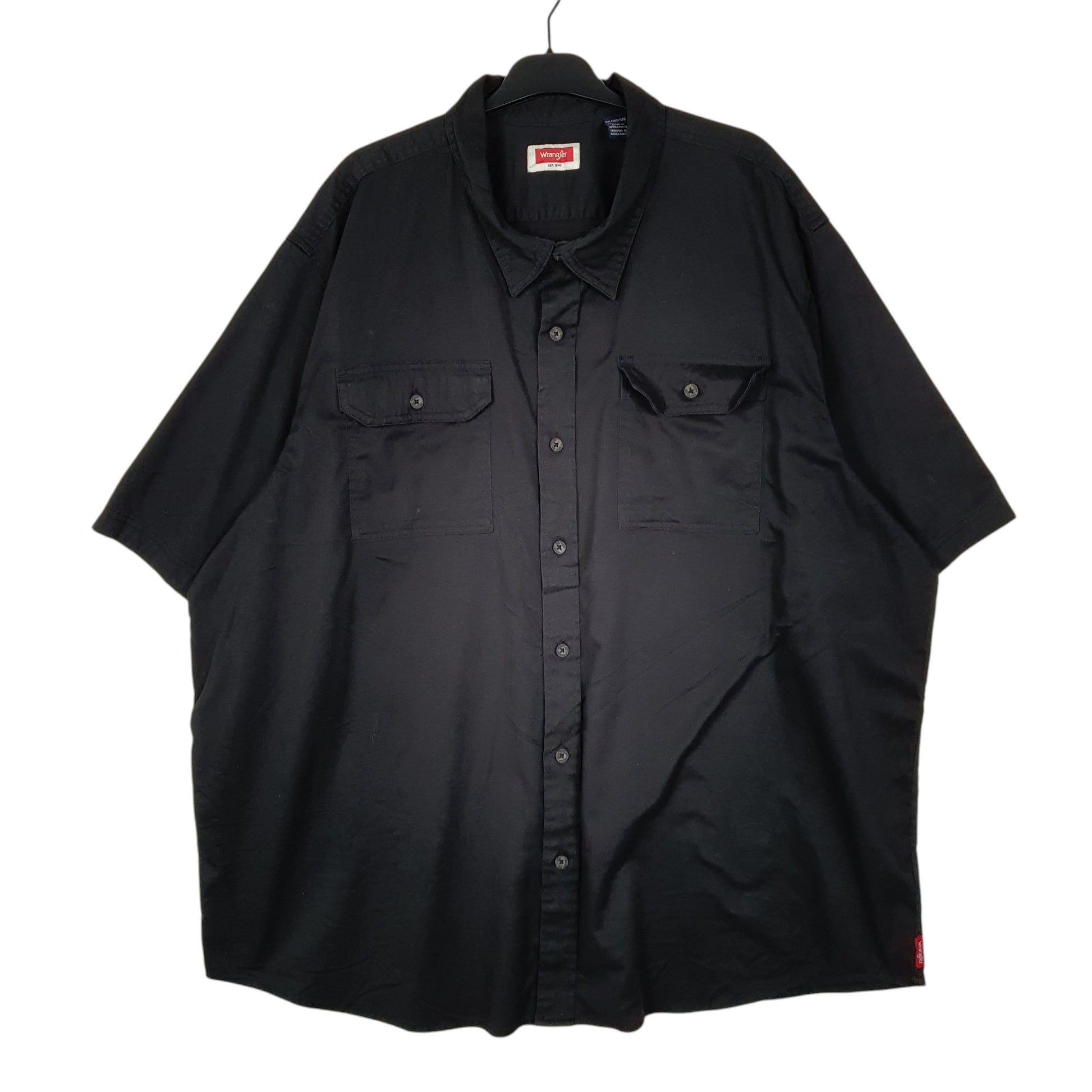 Mens Black Wrangler  Short Sleeve Shirt