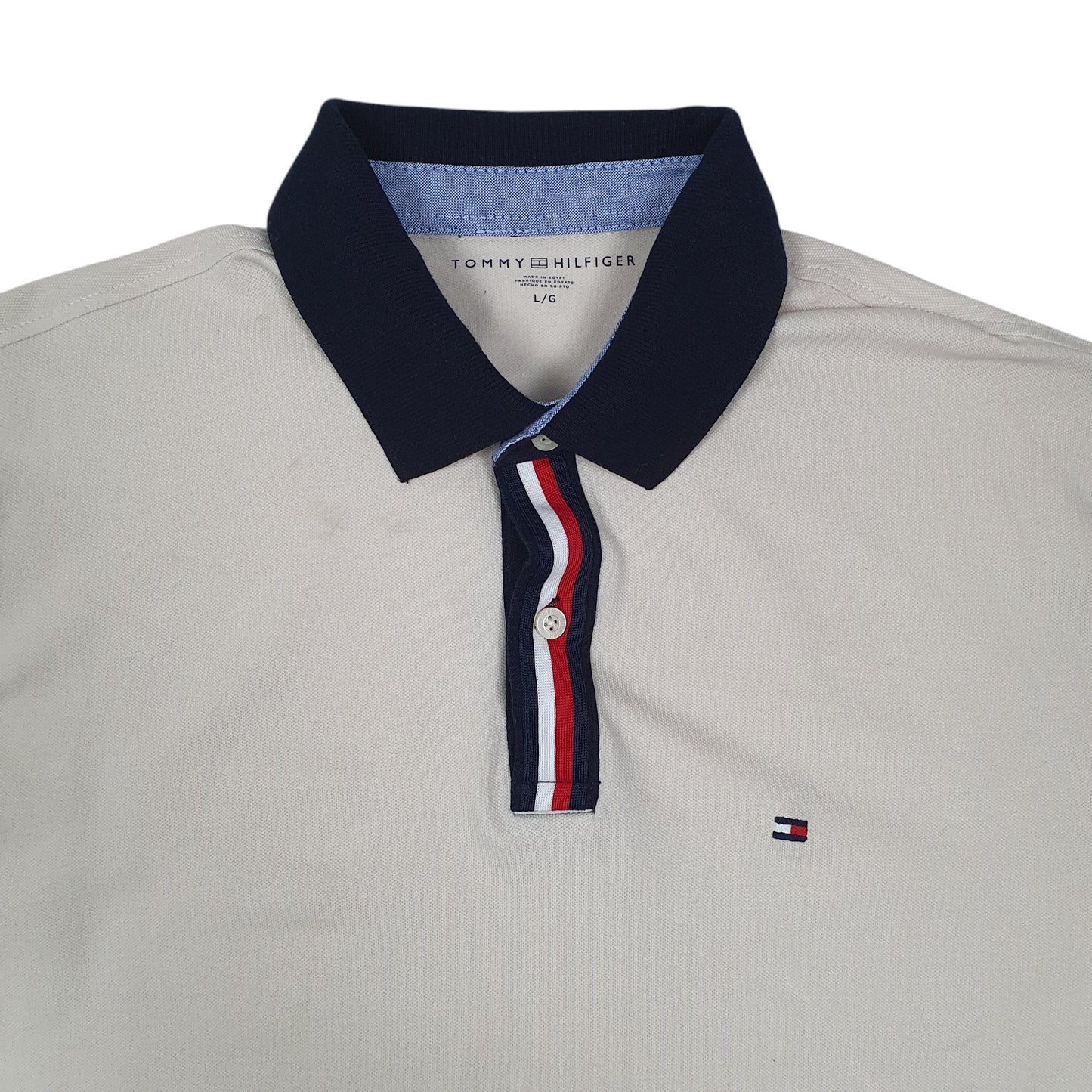 Mens Cream Tommy Hilfiger   Polo Shirt