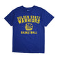 Mens Blue NBA Golden State Warrior Basketball Short Sleeve T Shirt