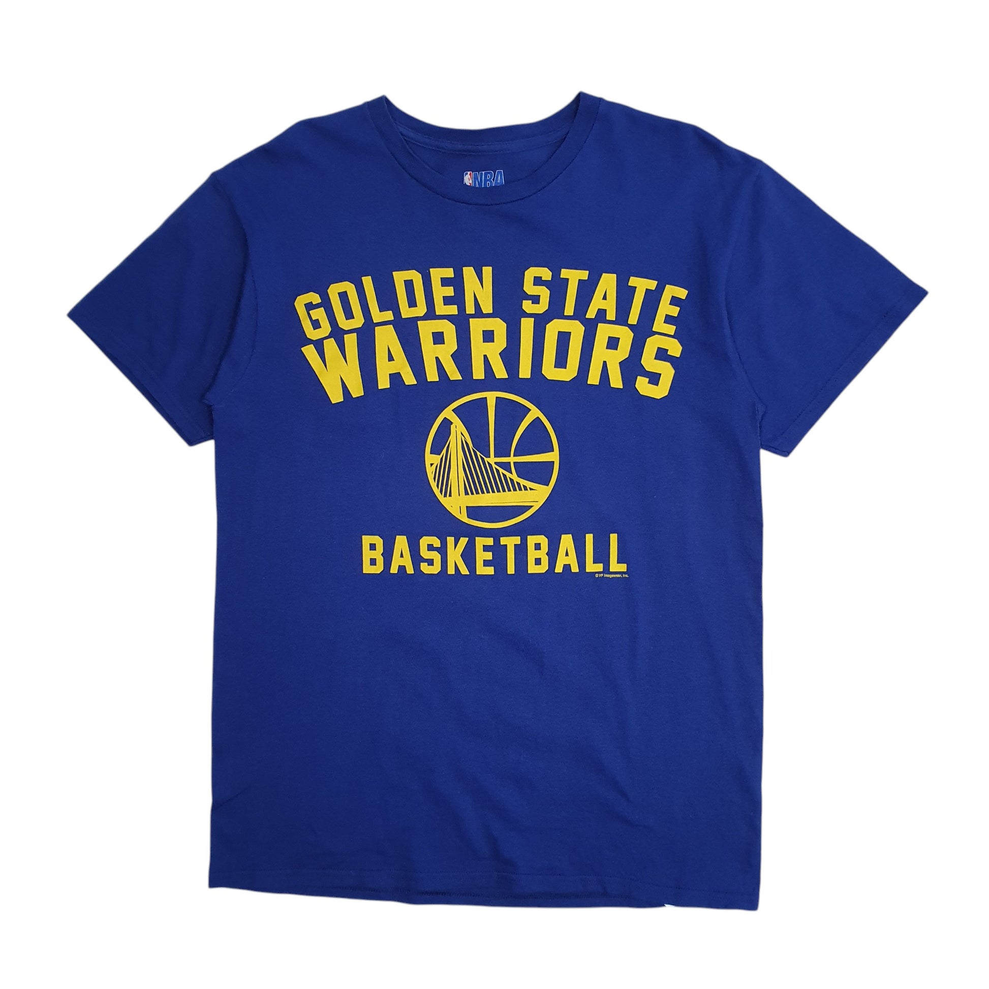 Mens Blue NBA Golden State Warrior Basketball Short Sleeve T Shirt