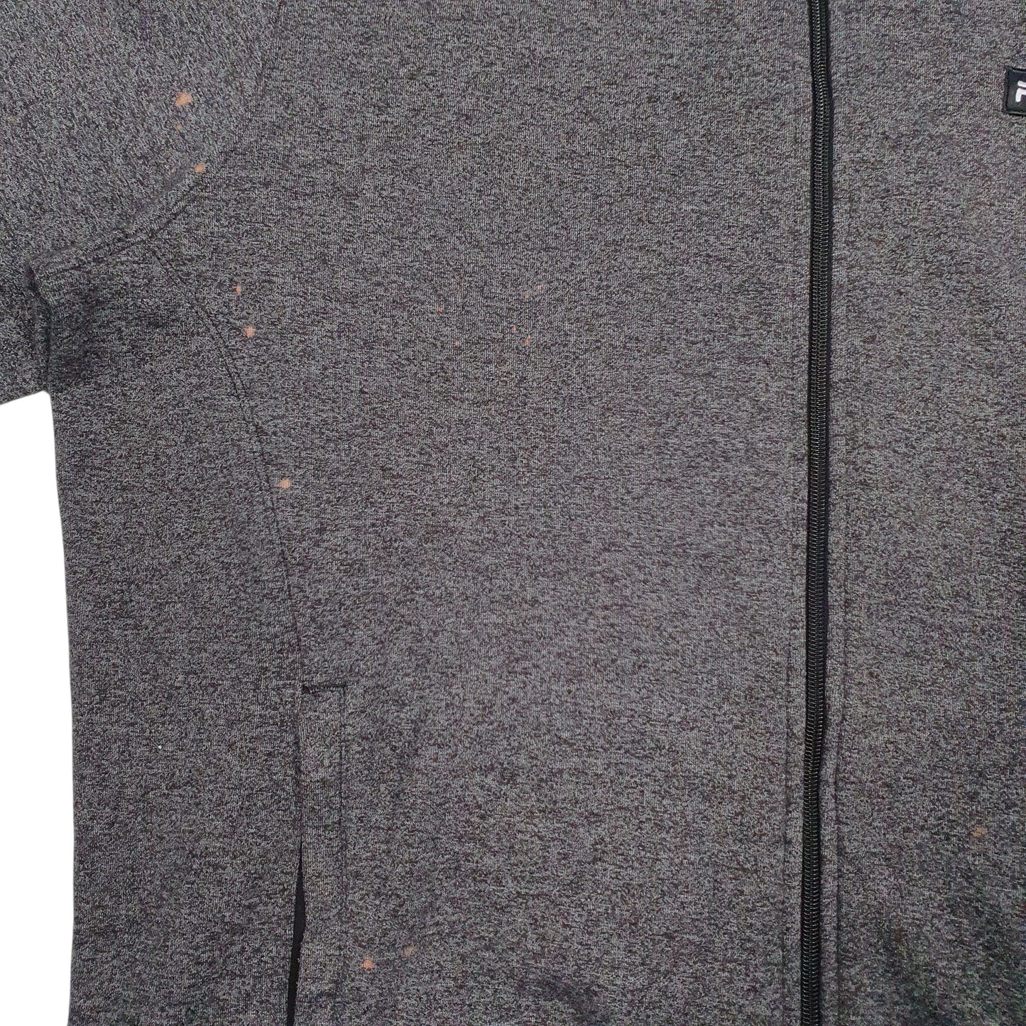 Mens Grey Fila  Full Zip Jumper