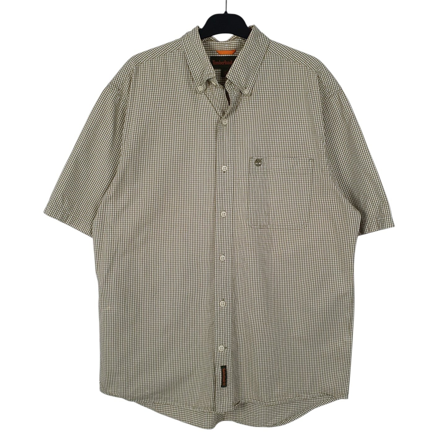 Mens Green Timberland  Short Sleeve Shirt