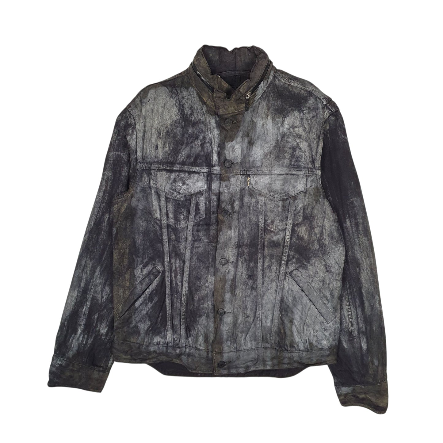 Mens Black Levis Type 3 Trucker  Coat