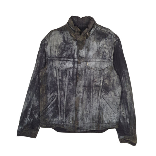 Mens Black Levis Type 3 Trucker  Coat