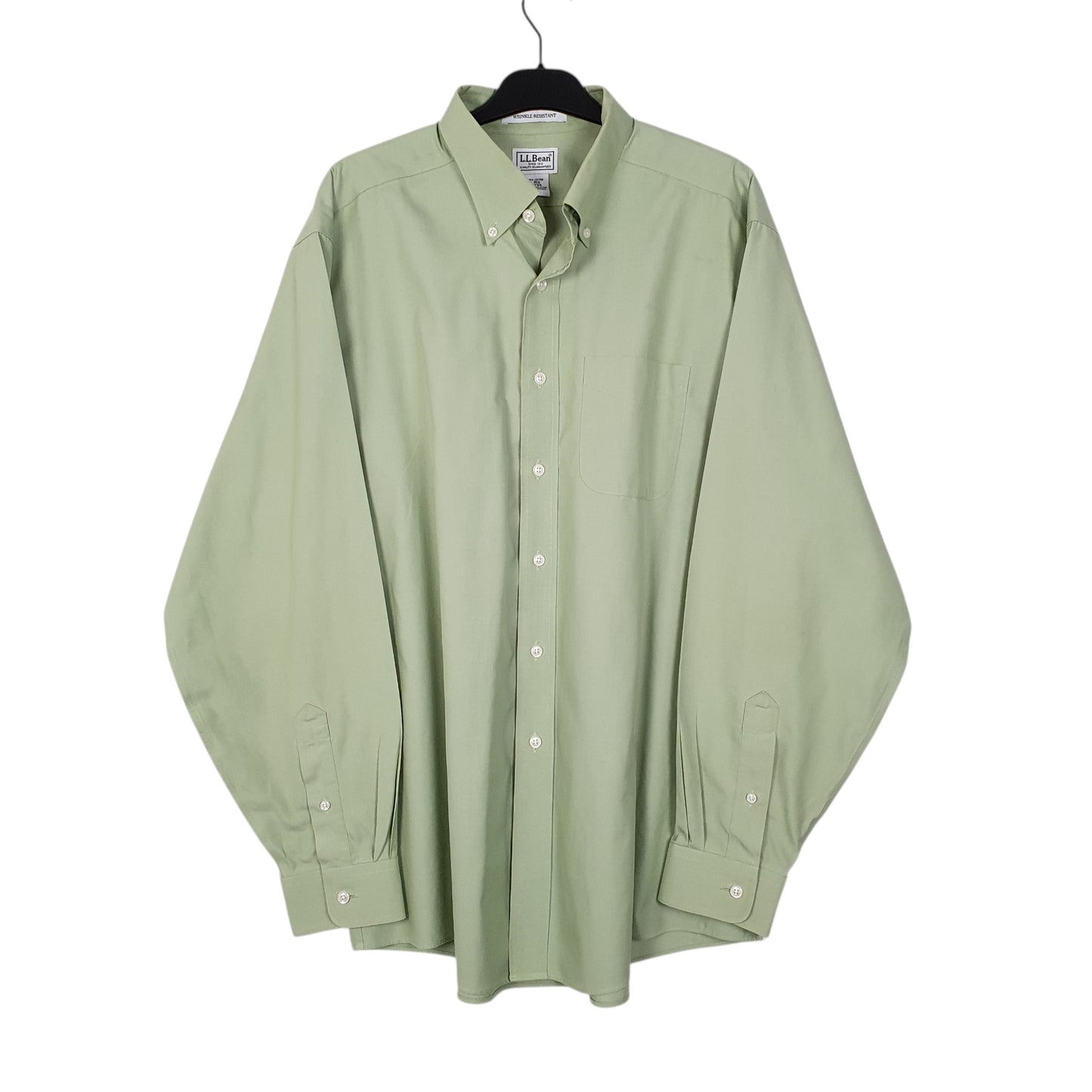 Mens Green L.L.Bean  Long Sleeve Shirt