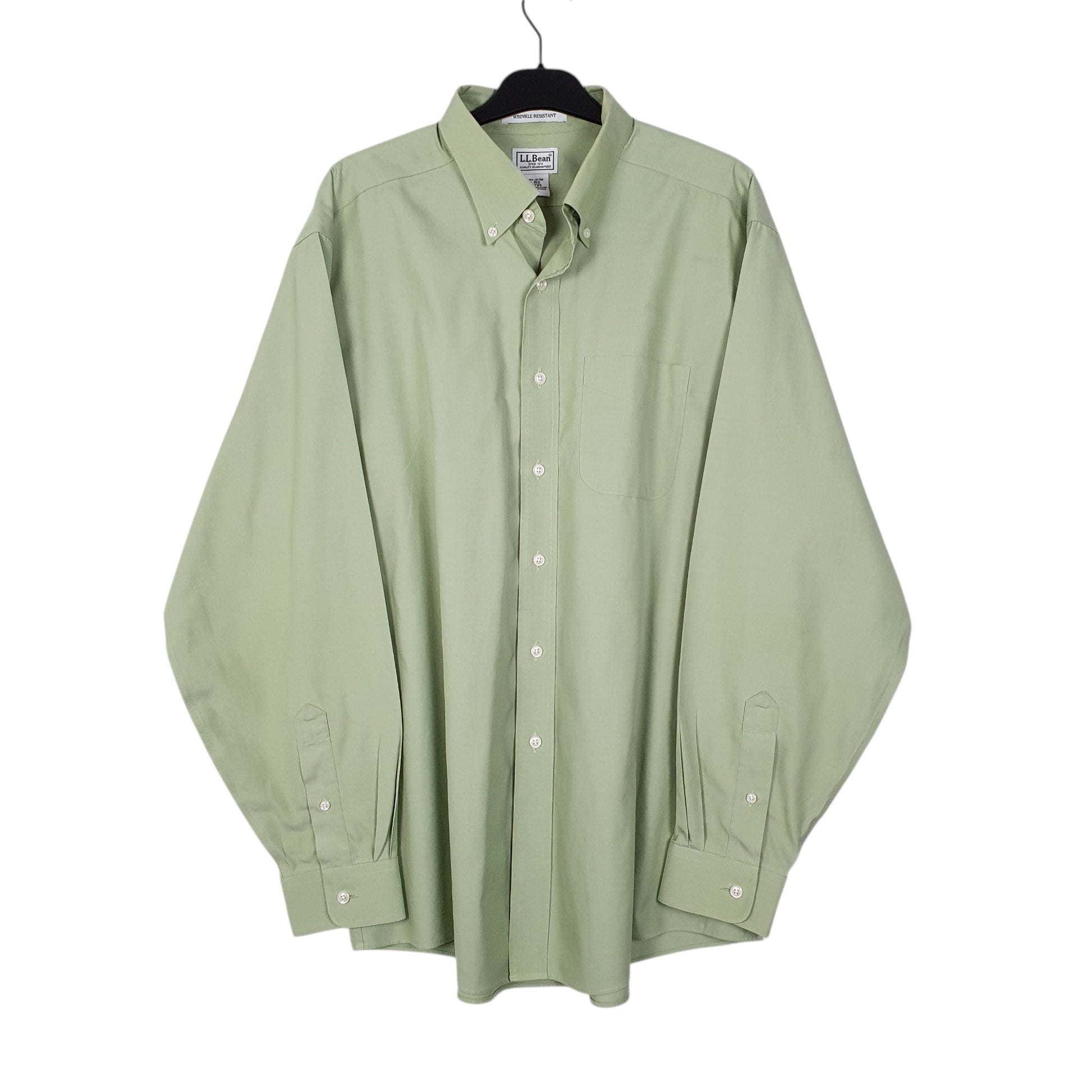 Mens Green L.L.Bean  Long Sleeve Shirt