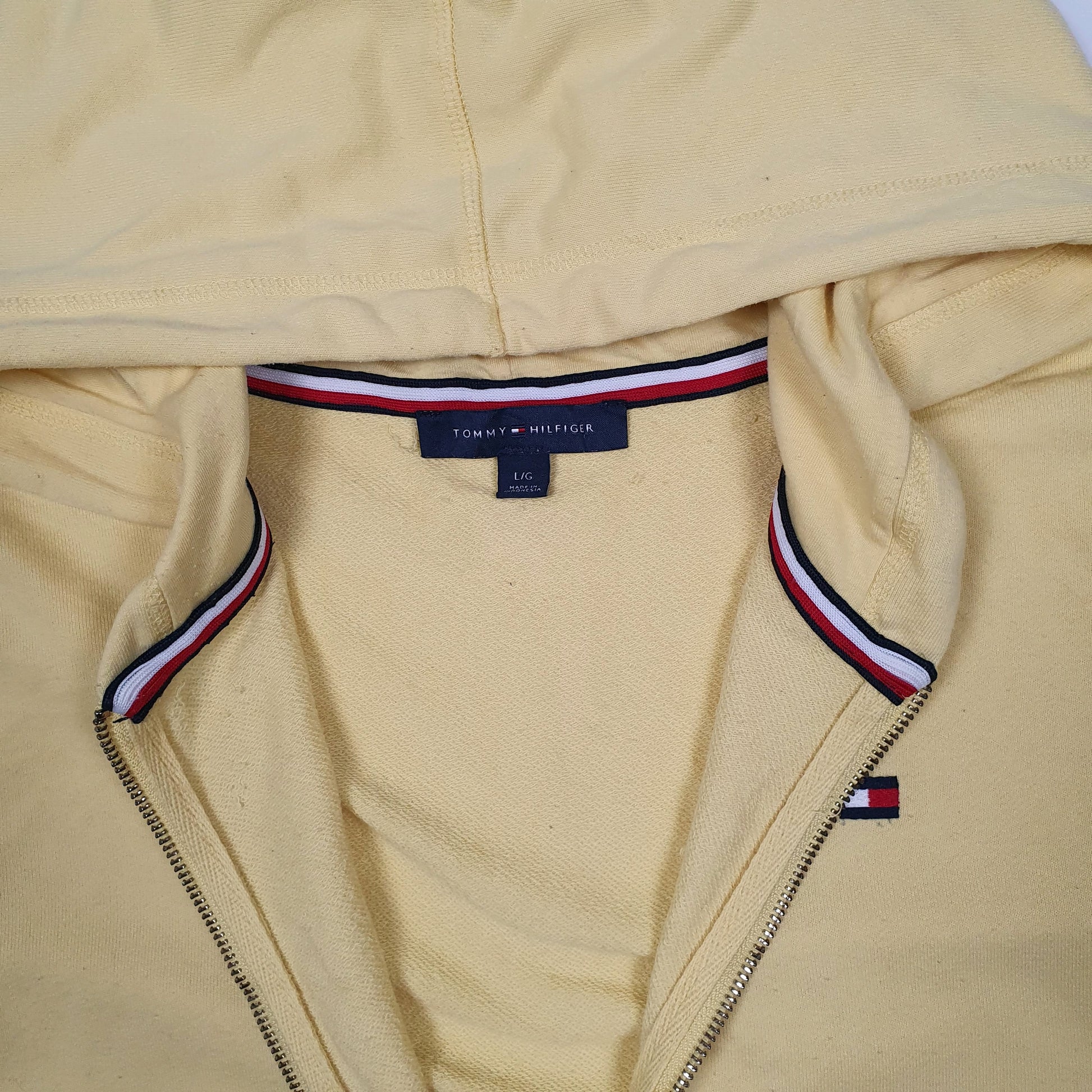 Womens Yellow Tommy Hilfiger Hoodie Full Zip Jumper