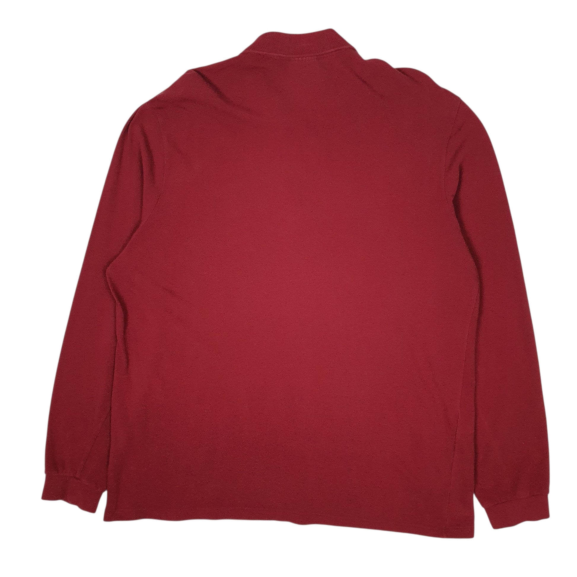 Mens Red Lacoste   Polo Shirt