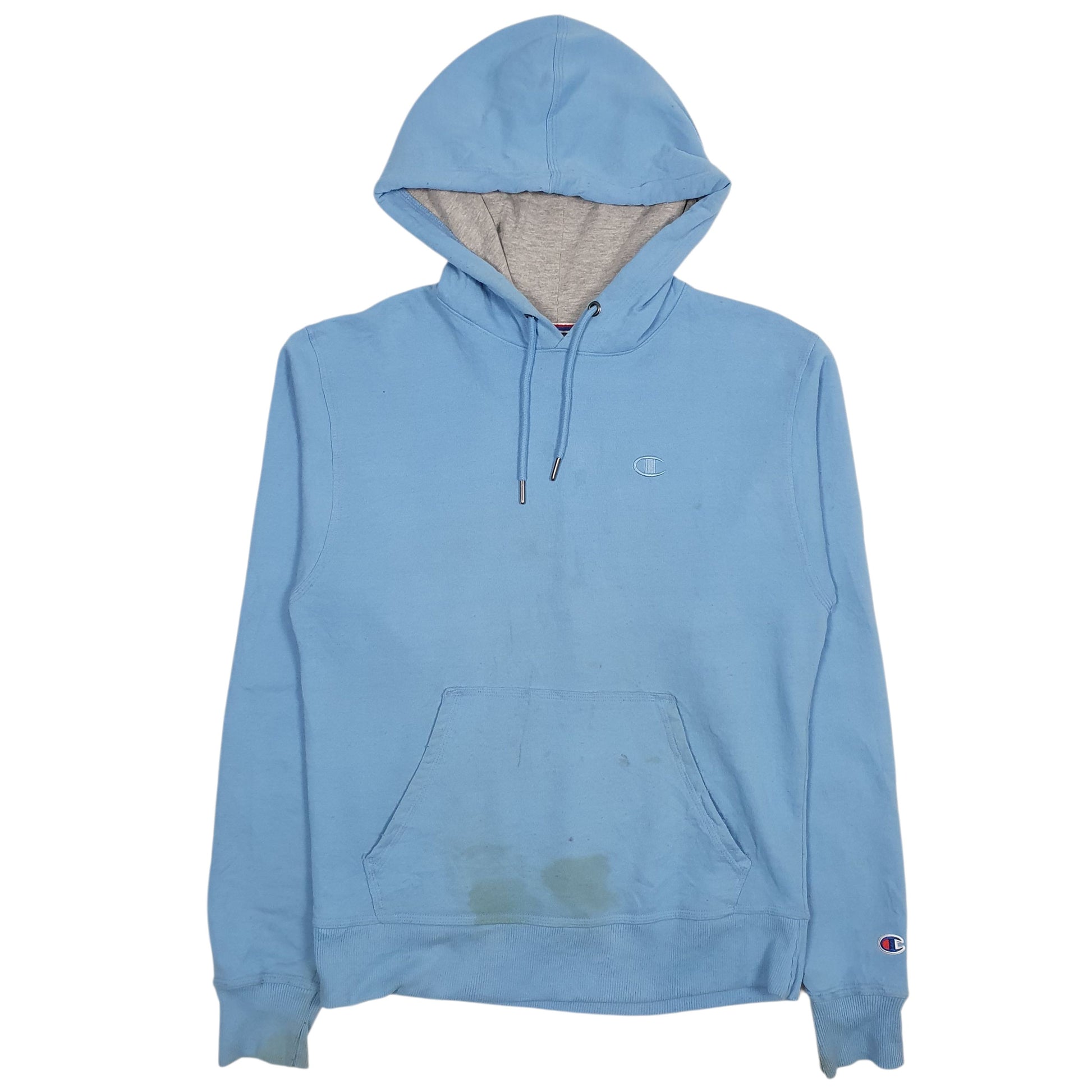 Mens Blue Champion  Hoodie Jumper