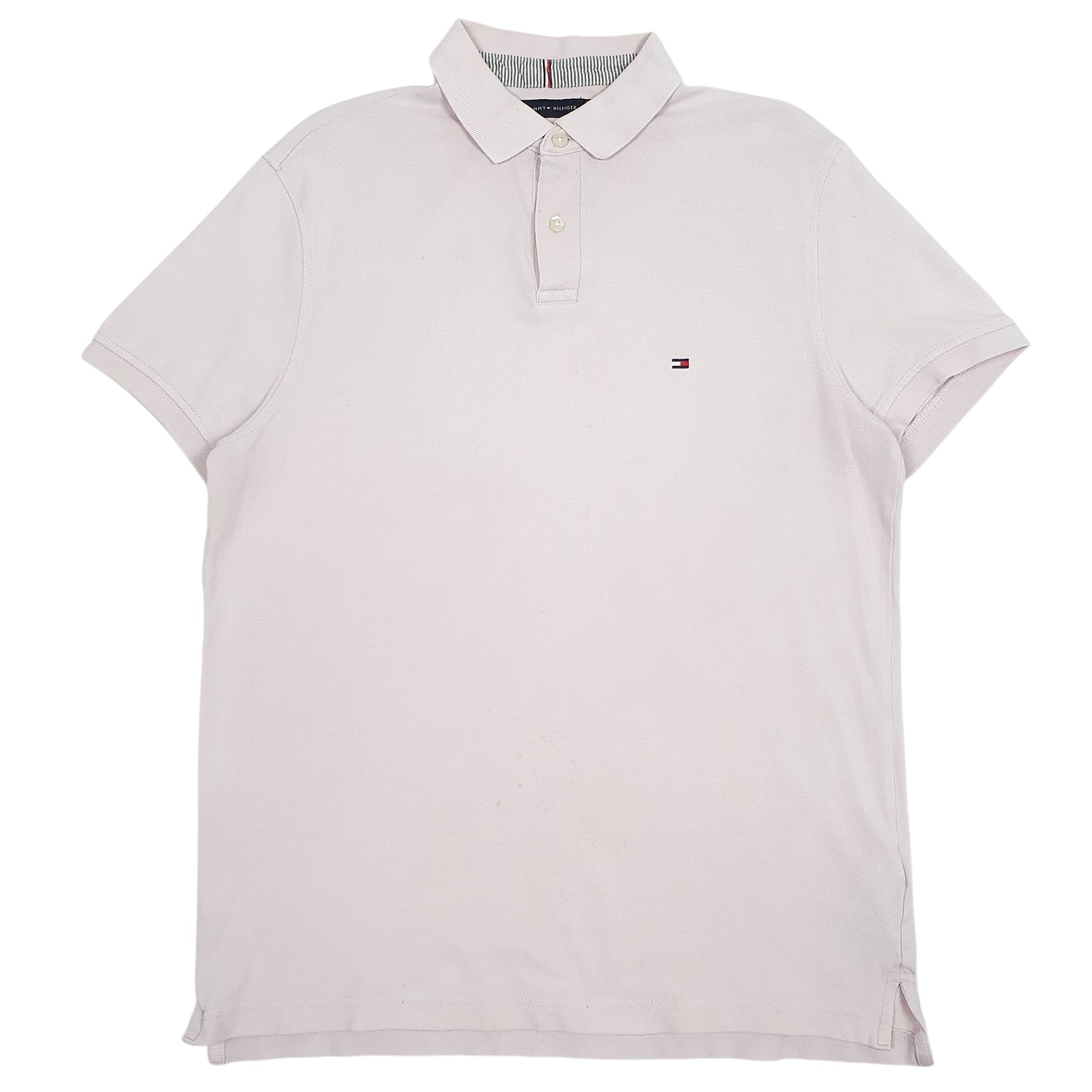 Mens Pink Tommy Hilfiger  Short Sleeve Polo Shirt