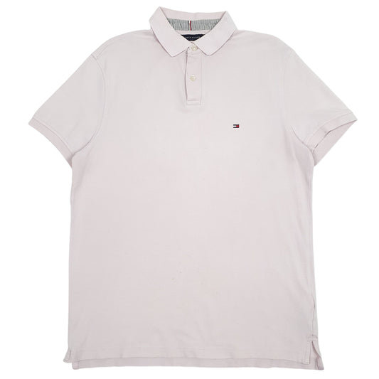 Mens Pink Tommy Hilfiger  Short Sleeve Polo Shirt