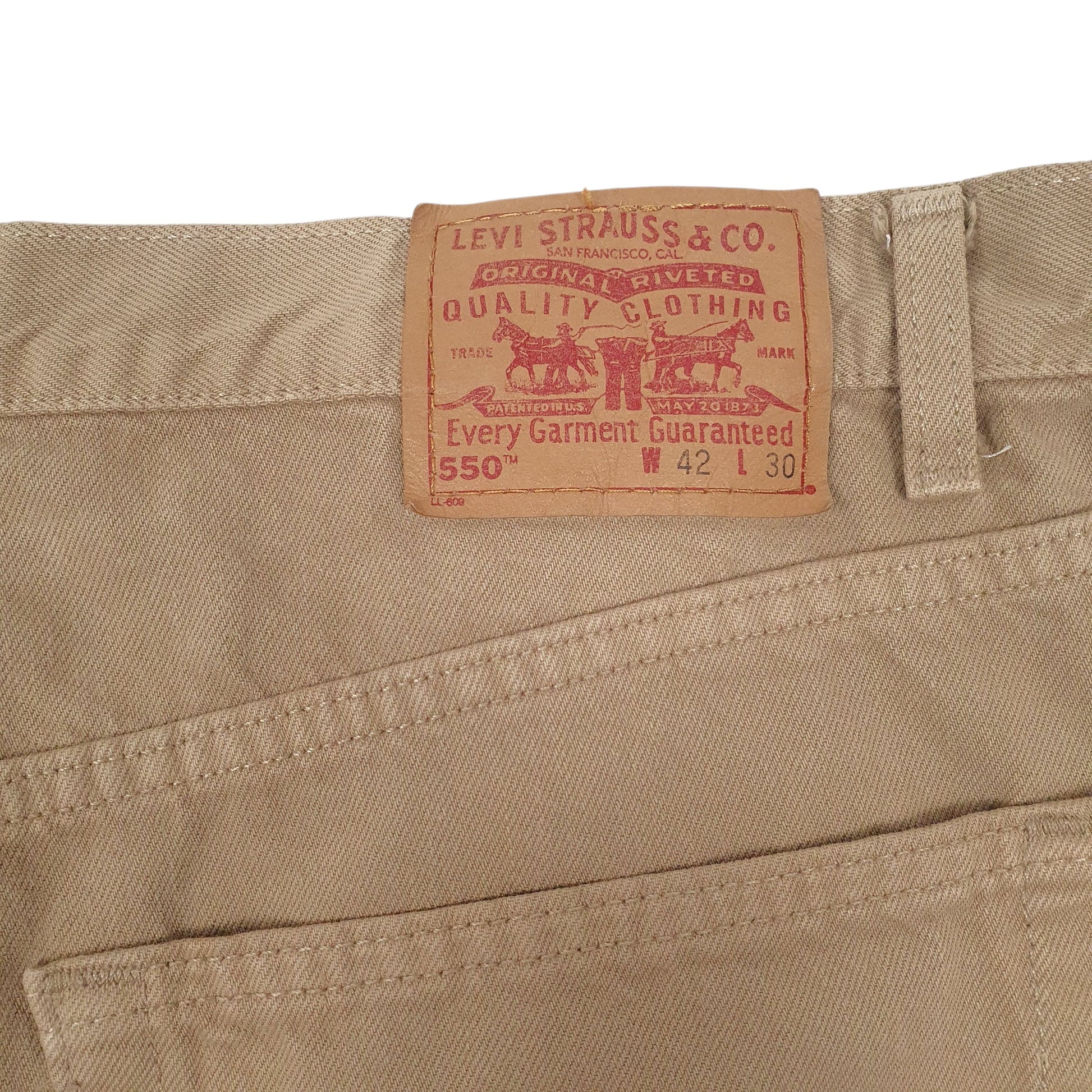 Mens Beige Levis Vintage 90s Made In USA  Jeans