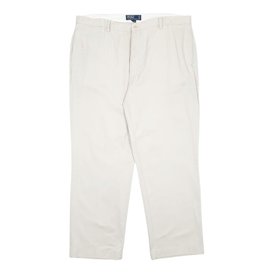 Mens Cream Polo Ralph Lauren Philip Pant 90s Chino Trousers
