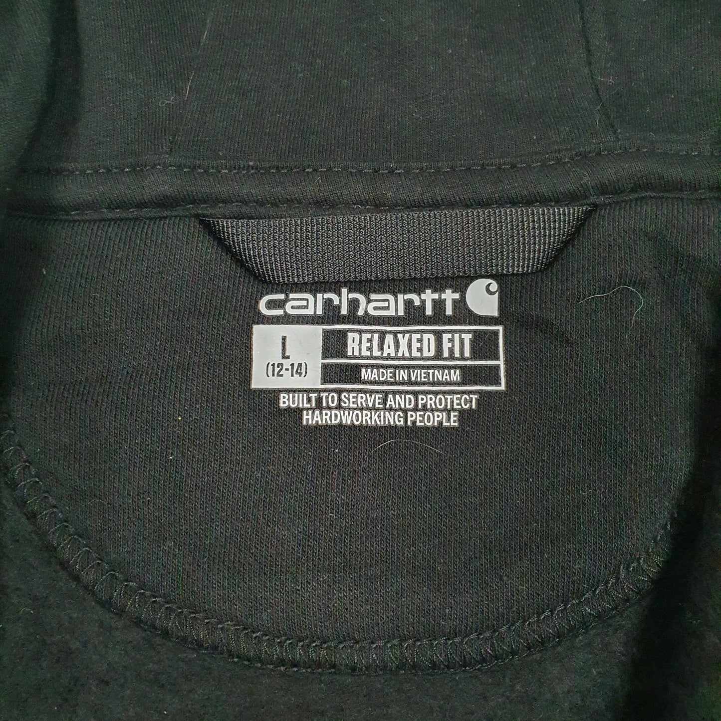 Womens Black Carhartt  Full Zip Jumper