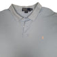 Mens Blue Polo Ralph Lauren Vintage 90s Made In USA  Polo Shirt