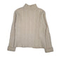 Womens Cream Burberry Cable Knit Full Zip Jumper