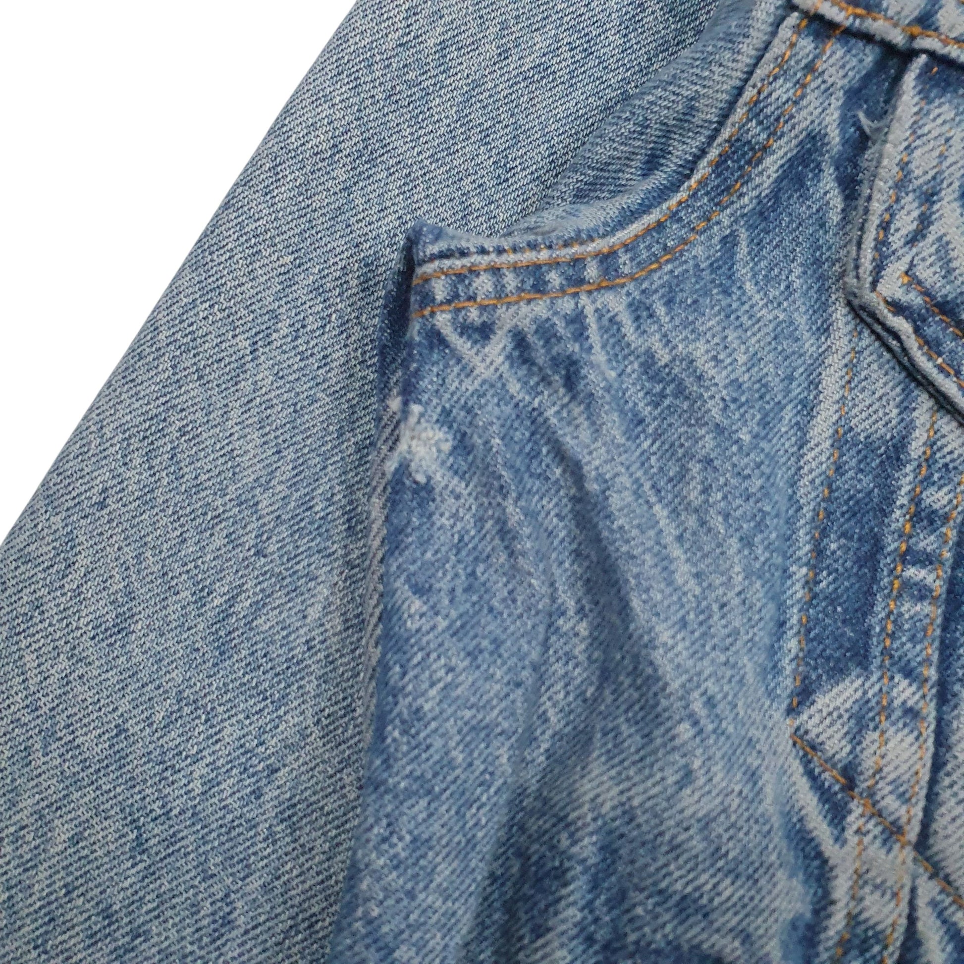 Mens Blue Levis Type 3 Vintage 80s  Coat