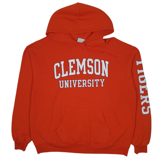 Mens Orange Champion Clemson Tigers Hoodie Jumper