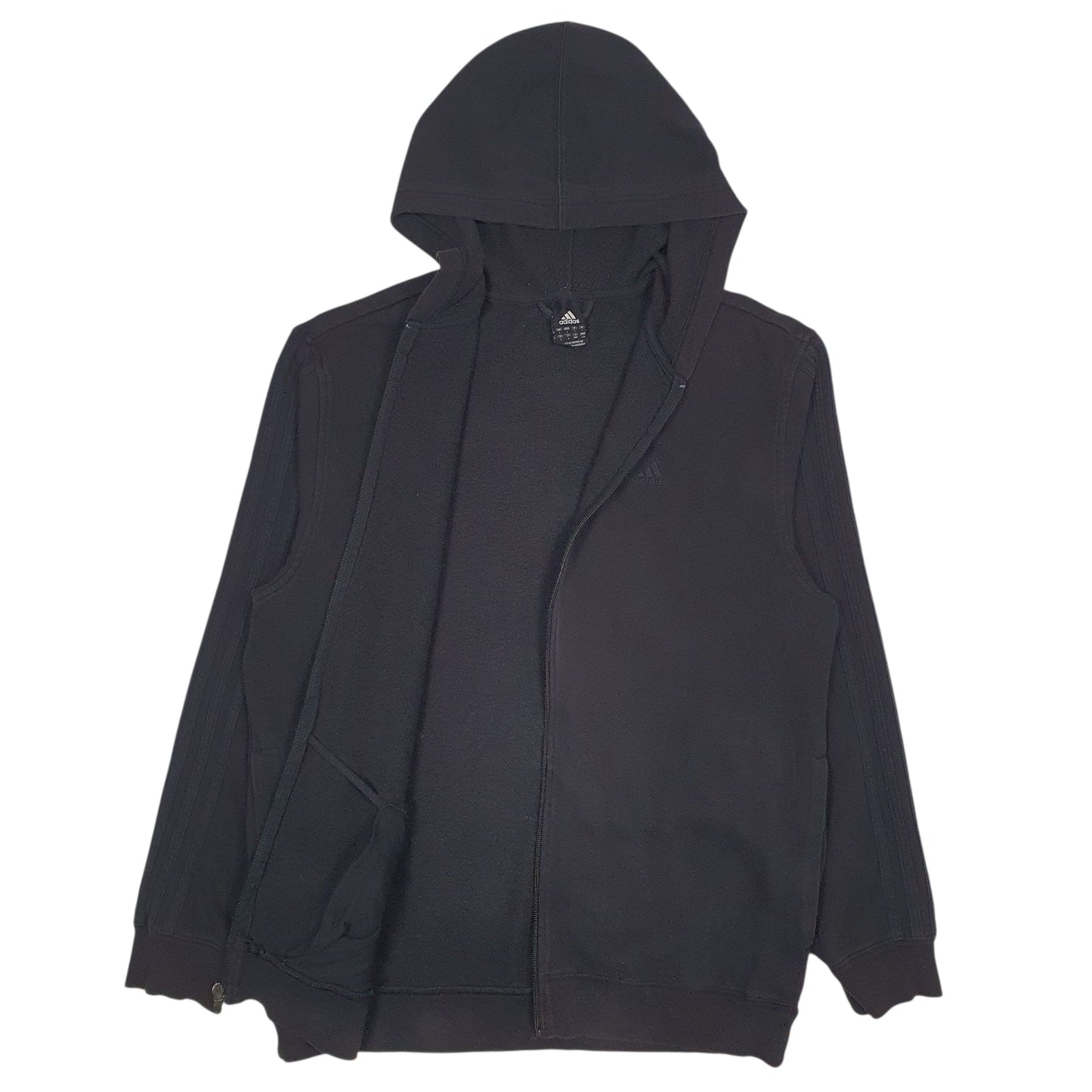 Mens Black Adidas  Full Zip Jumper