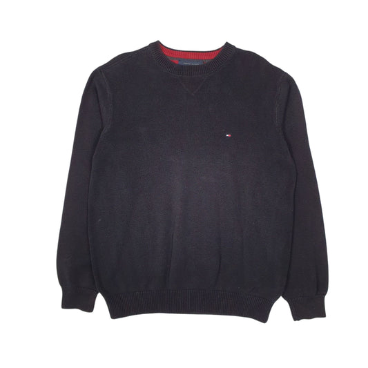Mens Black Tommy Hilfiger  Crewneck Jumper