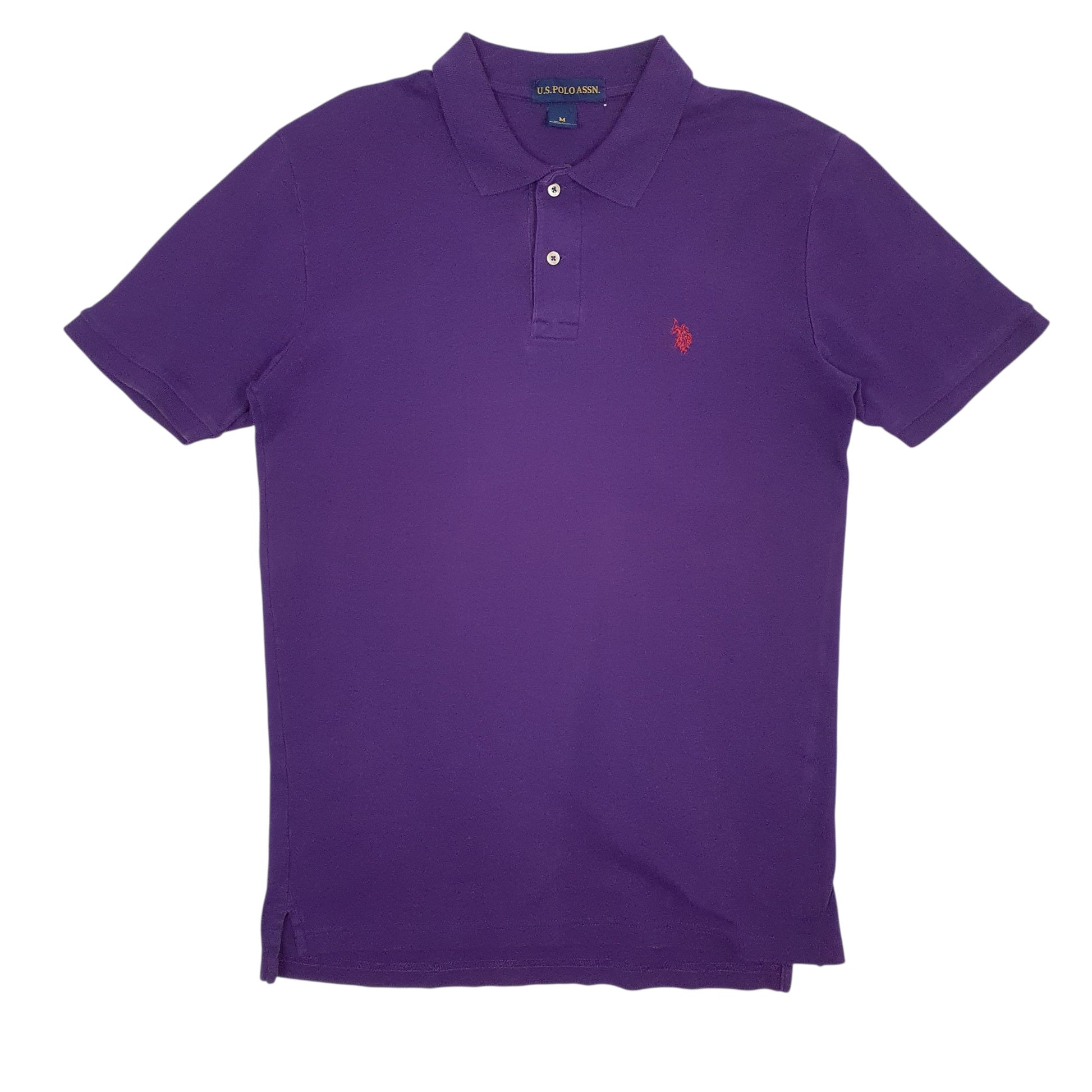 Mens Purple US Polo Assn  Short Sleeve Polo Shirt