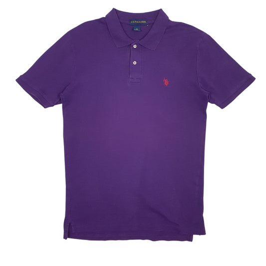 Mens Purple US Polo Assn  Short Sleeve Polo Shirt