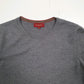 Womens Grey Burberry Heavyweight V Neck T Shirt