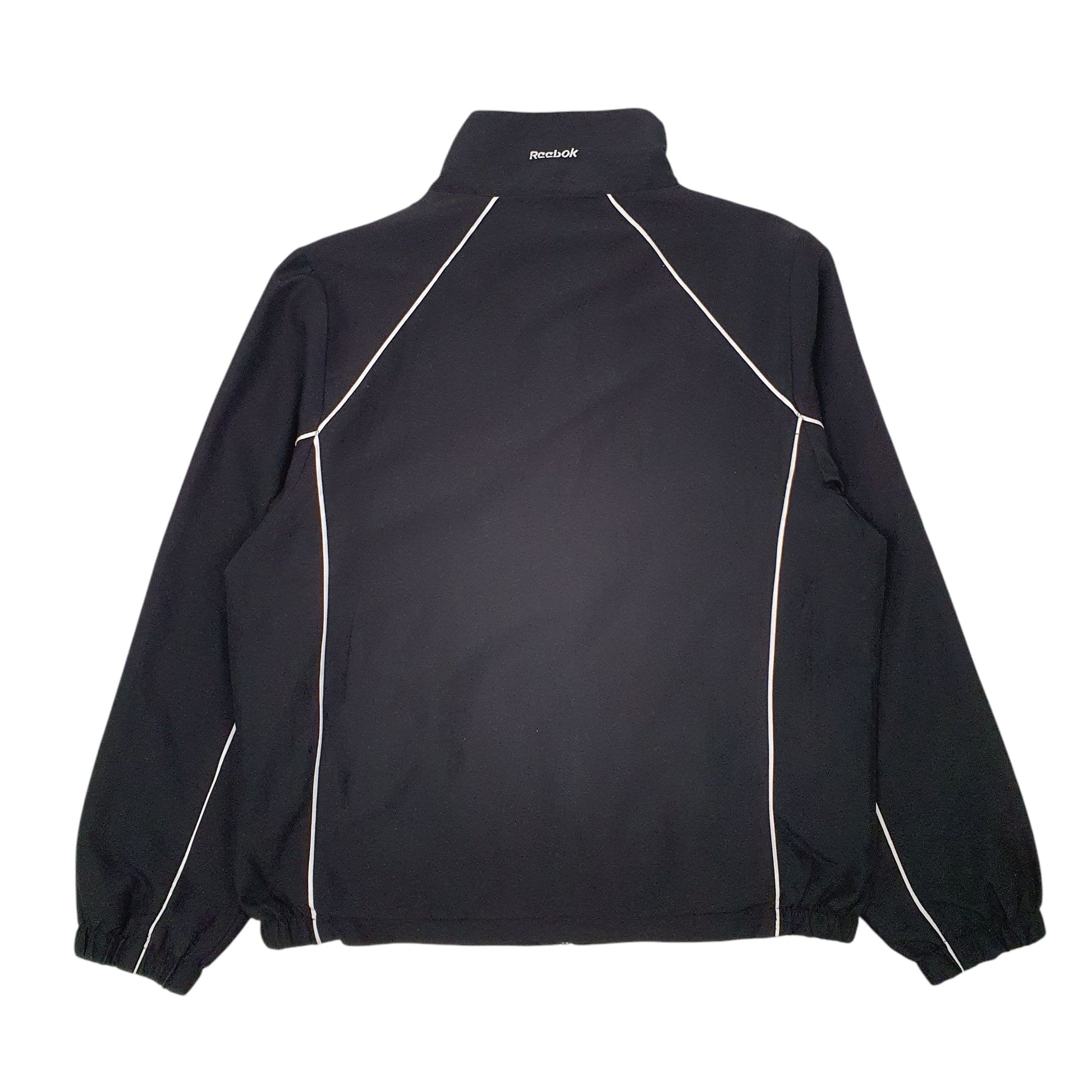 Mens Black Reebok Vintage Full Zip Coat